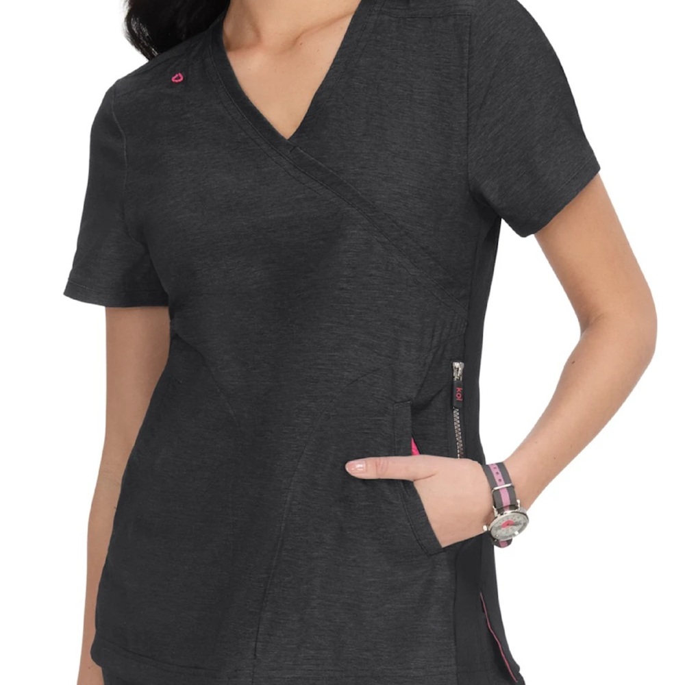 Koi Set - Lite - Scrubs - Philosophy Mock Ribbed Panel Top XL & Pant M/Reg